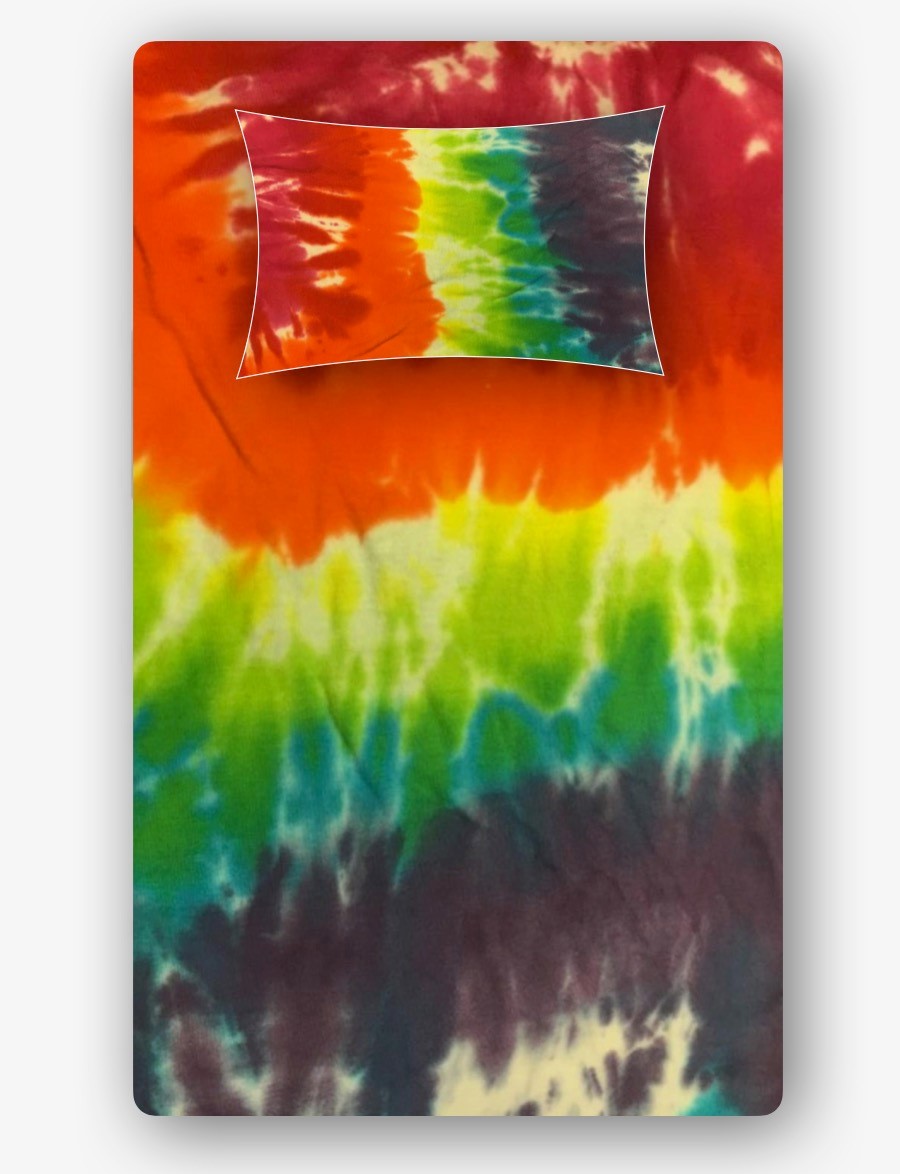 Tie Dye 2 pc. Twin Sheet Set-Crayola